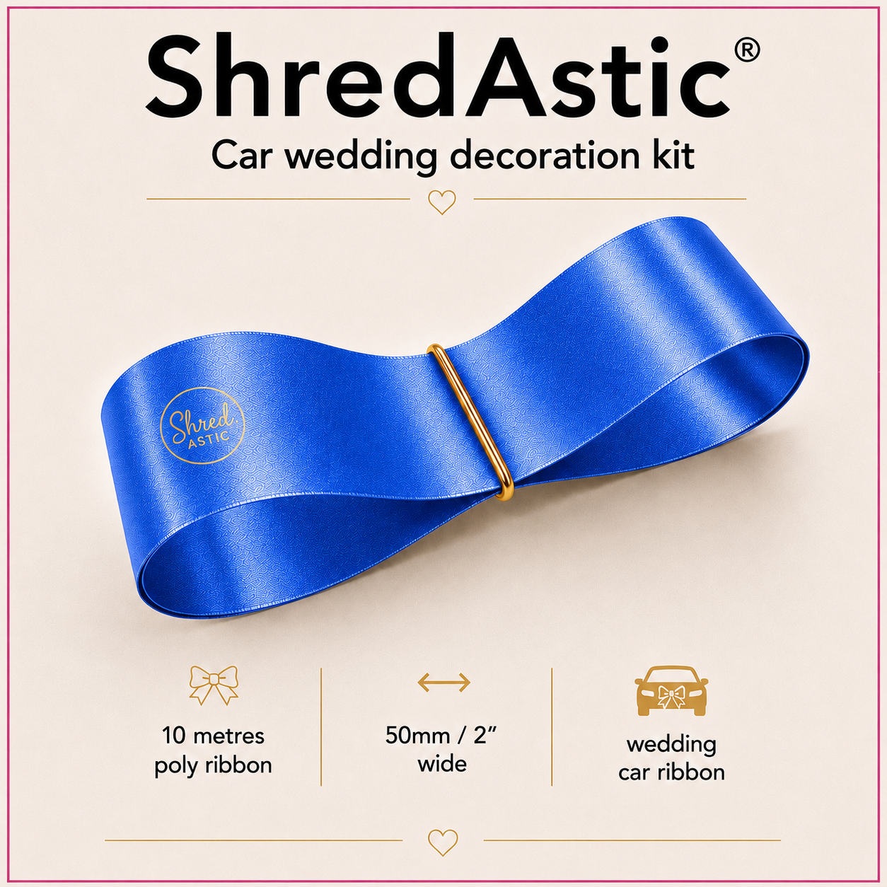 ROYAL BLUE - Wedding Car Decoration Kit