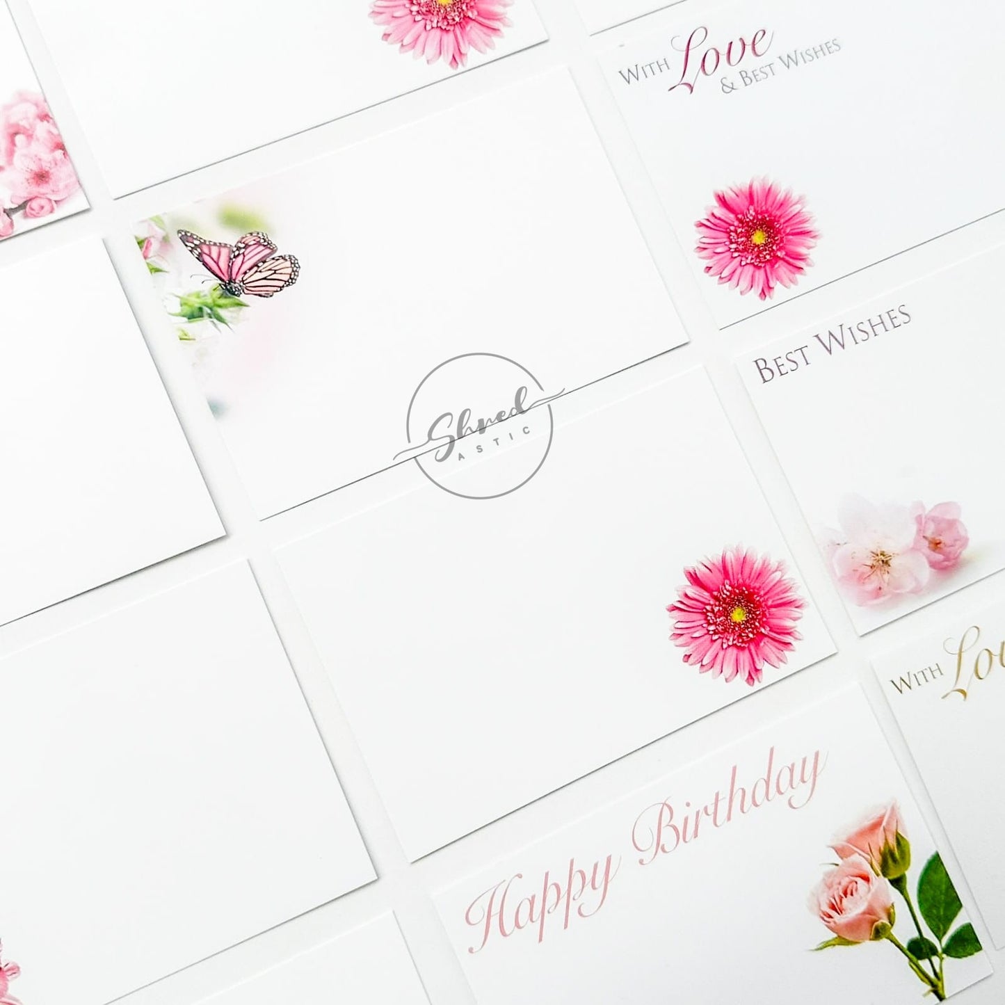 Pink Mum (Pack of 12) Florist Cards 6 x 9cm