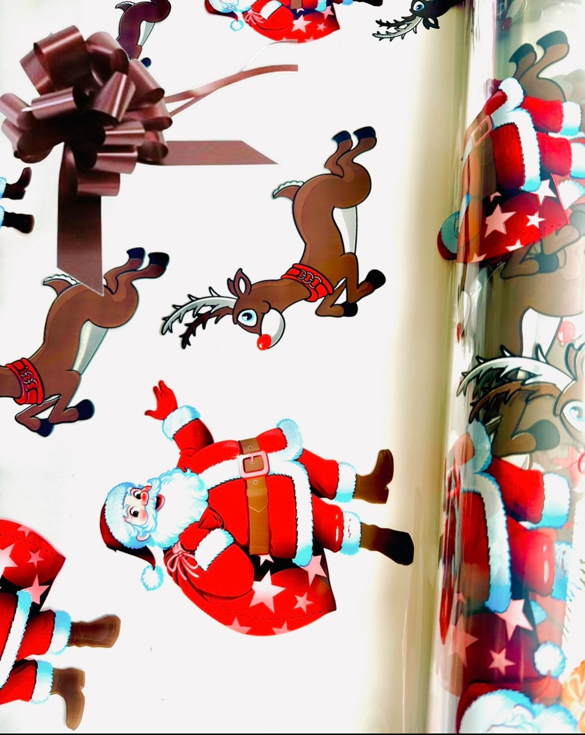 Santa Reindeer Christmas Cellophane