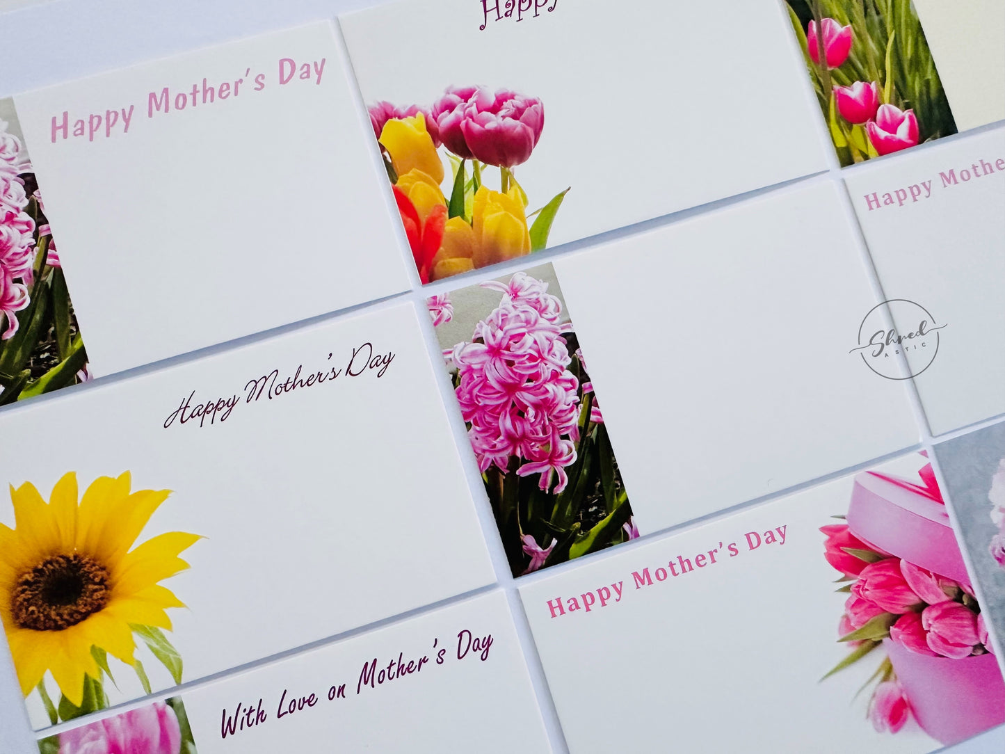 Mothers Day (Pack of 9) Florist Cards 6 x 9cm