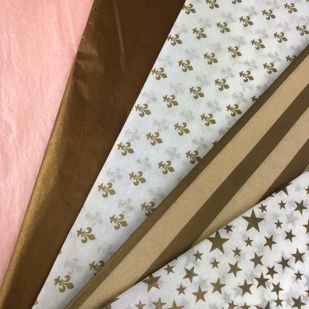 Sun Gold / Gold Stripe Tissue Paper