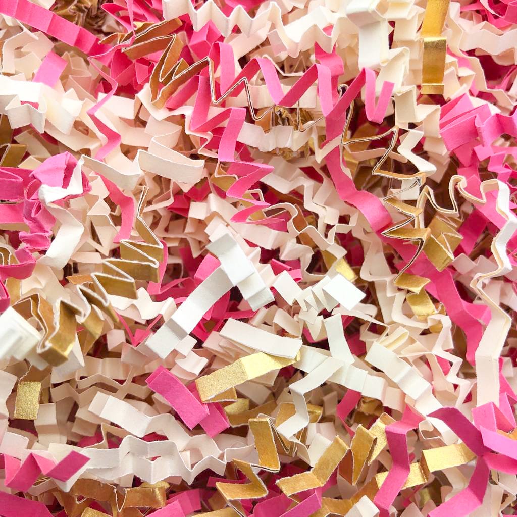 Candy Pink, Ivory & Gold ZZ Mix