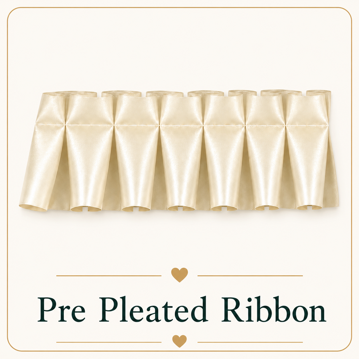 Pre Pleated Poly Ribbon