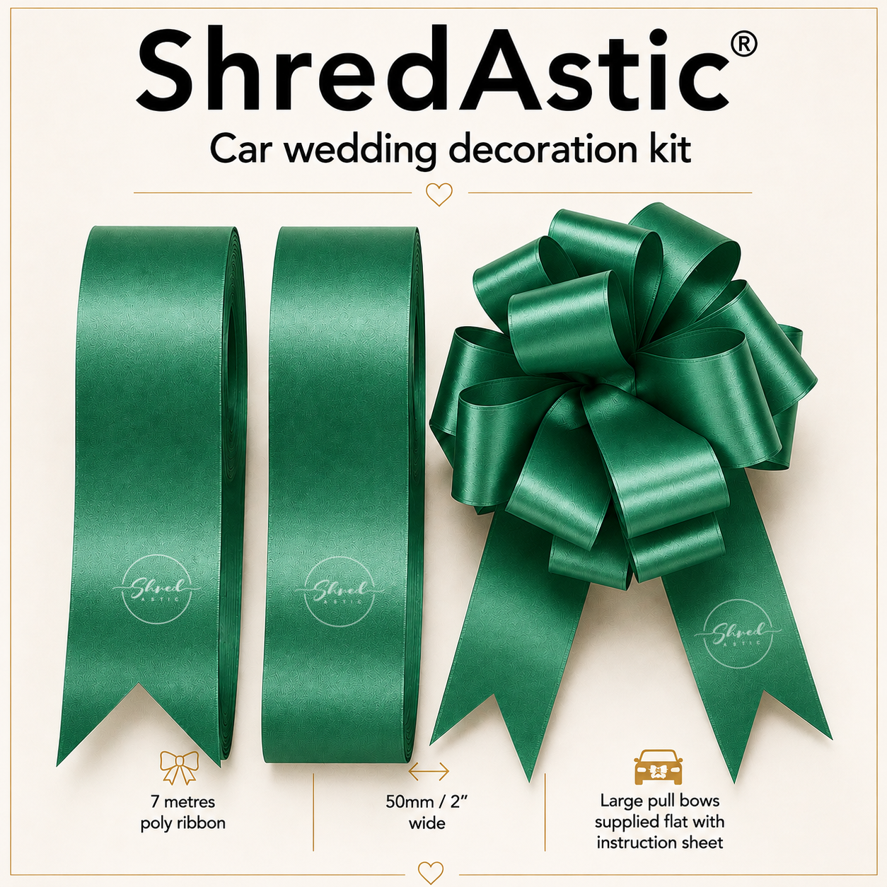 GREEN - Wedding Car Decoration Kit