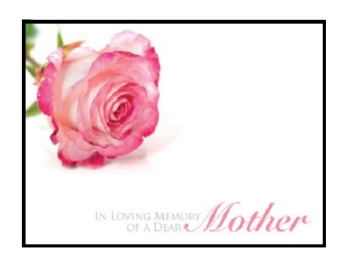 Large Funeral Memorial Cards - Mum Mother Mam Mom Mama 9x12cm