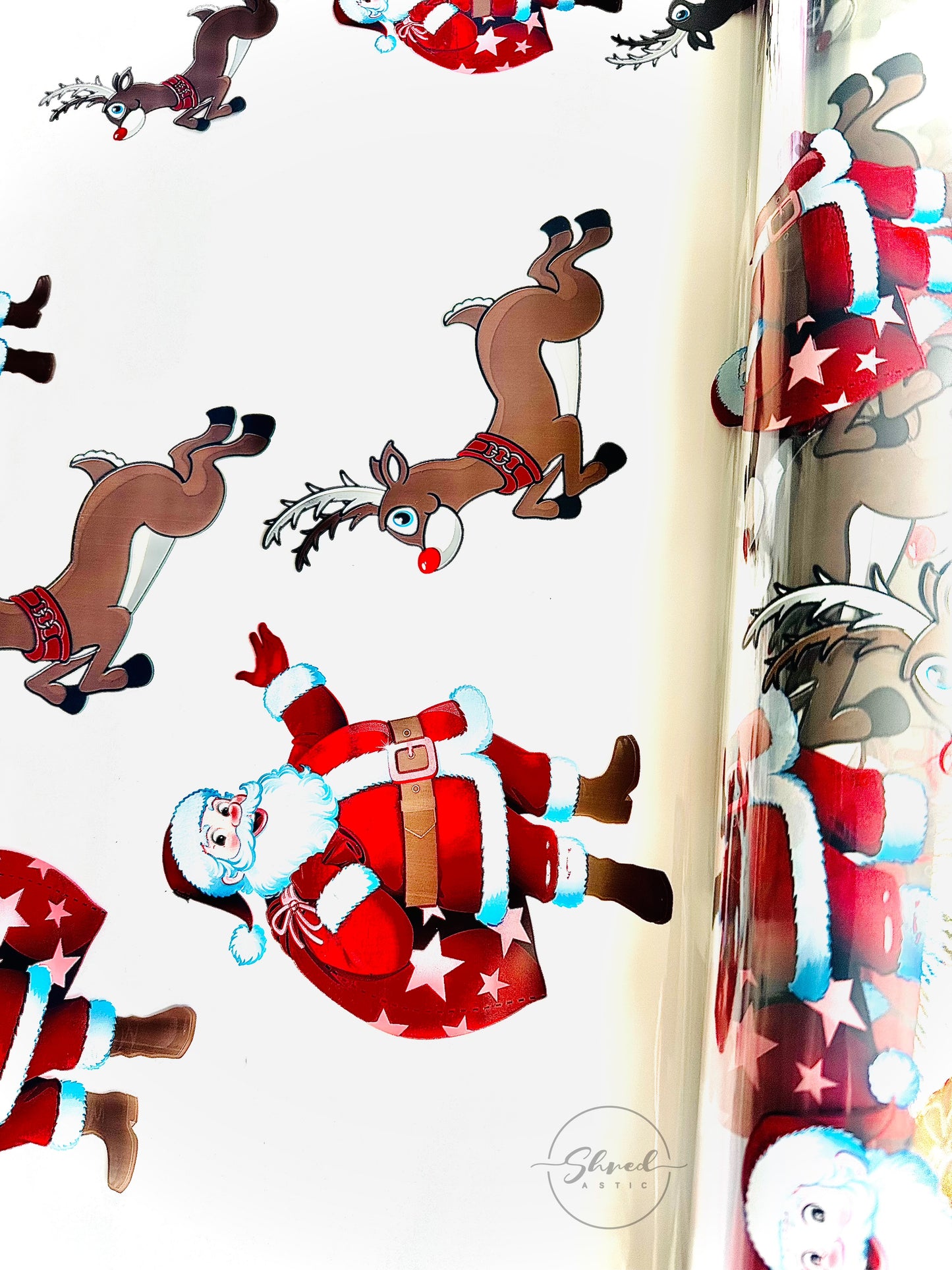 Santa Reindeer Christmas Cellophane
