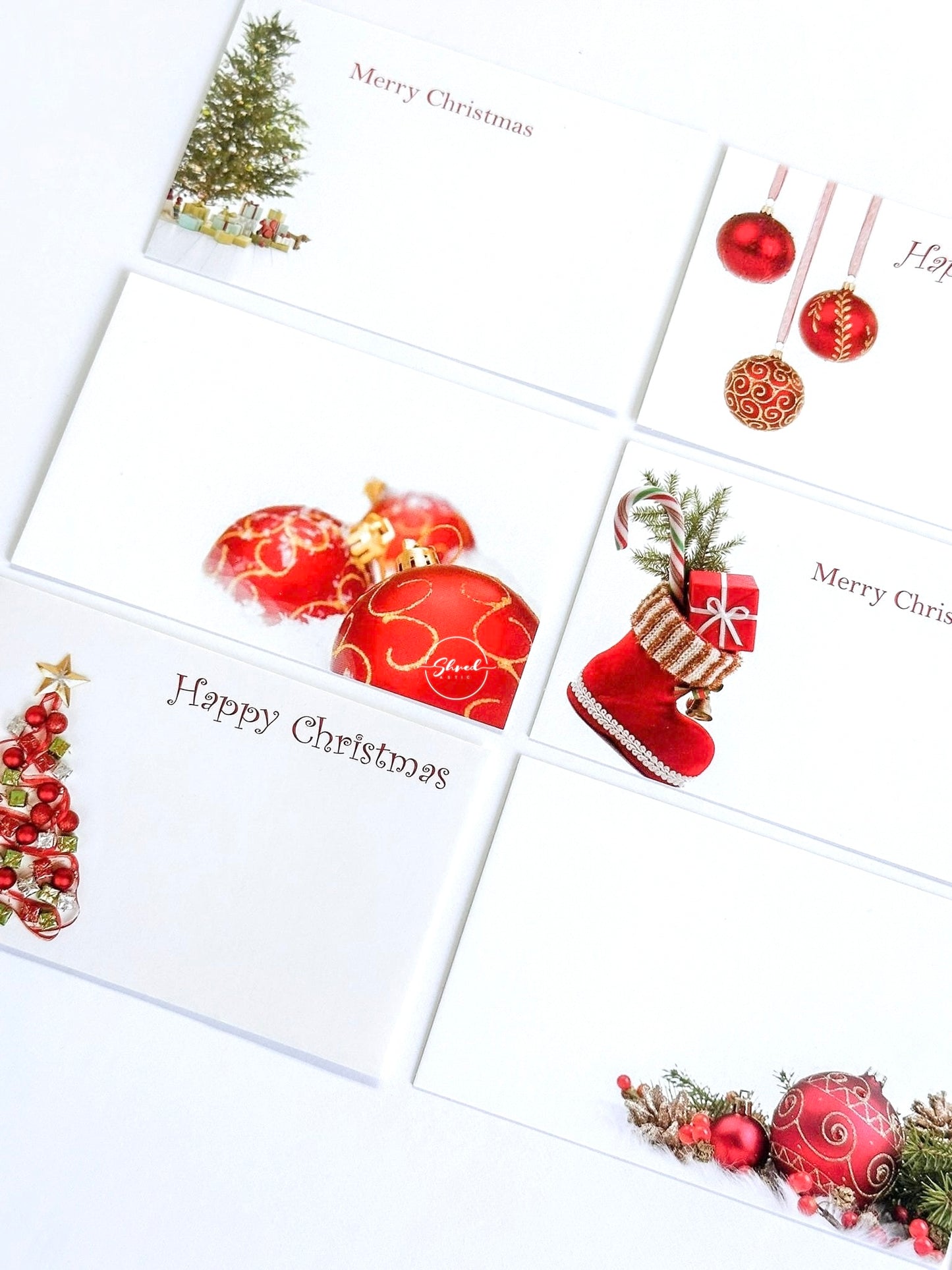 Christmas (Pack of 9) Florist Cards 6 x 9cm