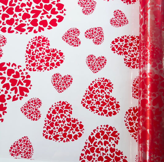 Double Heart Cellophane