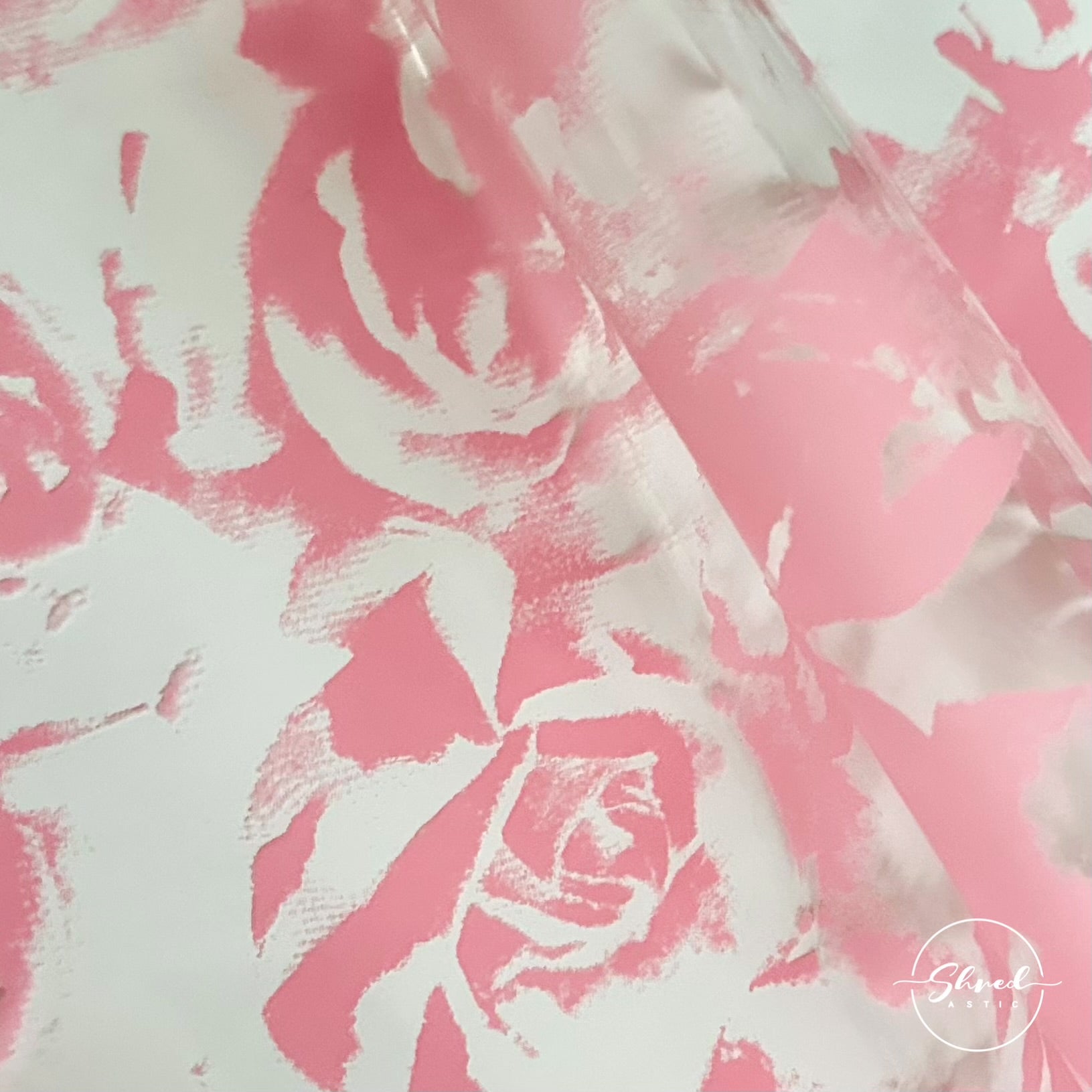 Pink ROSE Mothers Day Cellophane Wrap Hampers / 3 metres curling ribbon