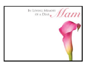 Large Funeral Memorial Cards - Mum Mother Mam Mom Mama 9x12cm