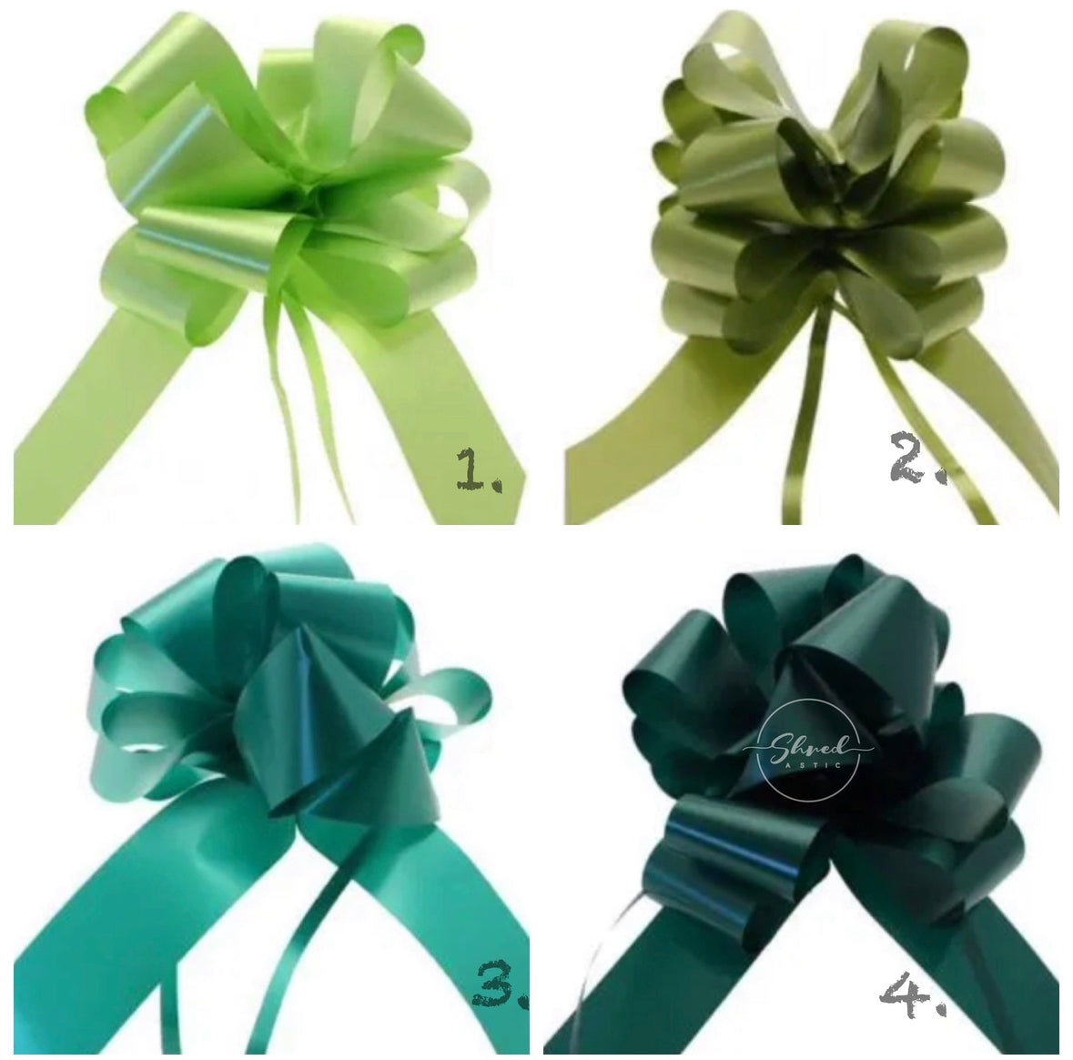 ShredAstic®️ ‘Green’ Pull Bows 30mm