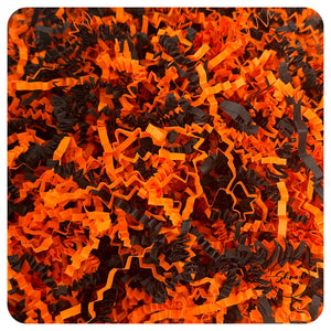 ShredAstic®️ Halloween Orange/Black ZigZag Crinkle Paper Mix 🎃