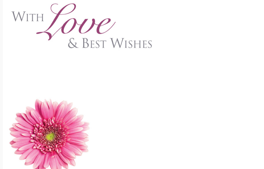 ShredAstic®️ flower Message Cards friend Mum small 6 x 9cm