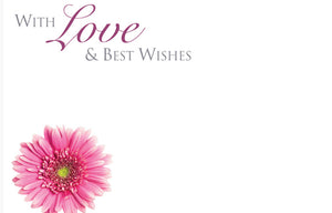 ShredAstic®️ flower Message Cards friend Mum small 6 x 9cm