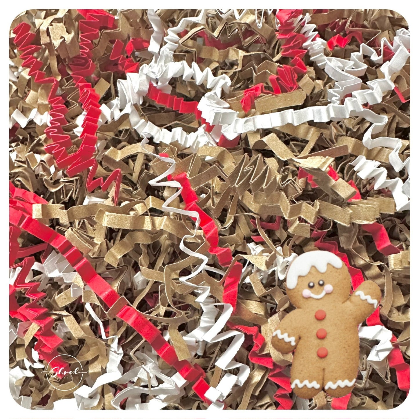 Gingerbread - Kraft, Red & White ZZ Mix