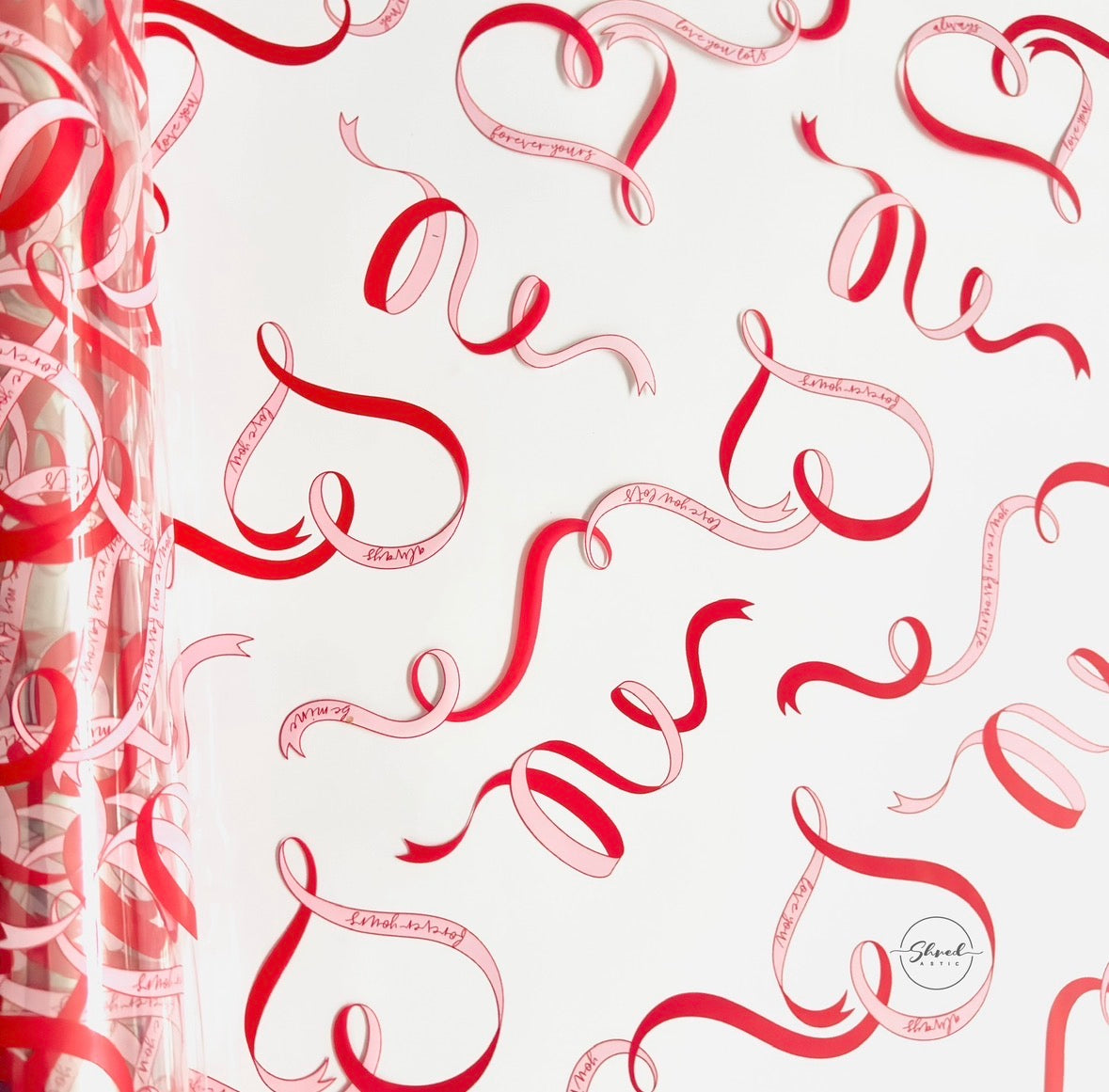 Forever Yours - Red Ribbon Cellophane