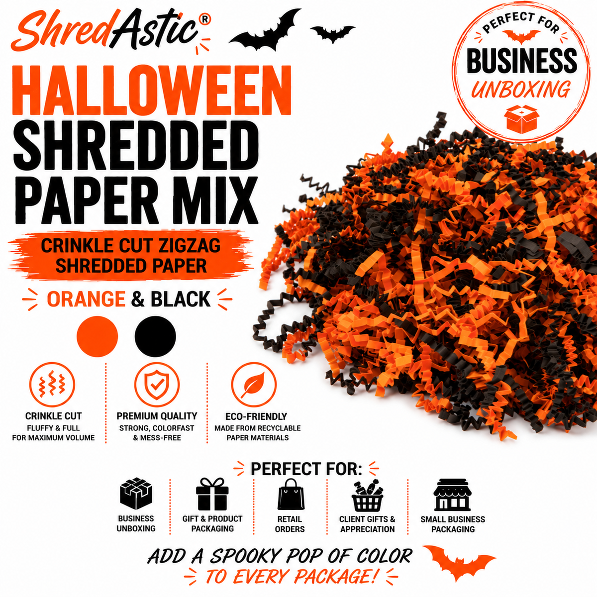 Pumpkin - Orange & Black ZZ Mix