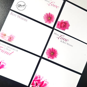 ShredAstic®️ flower Message Cards friend Mum small 6 x 9cm