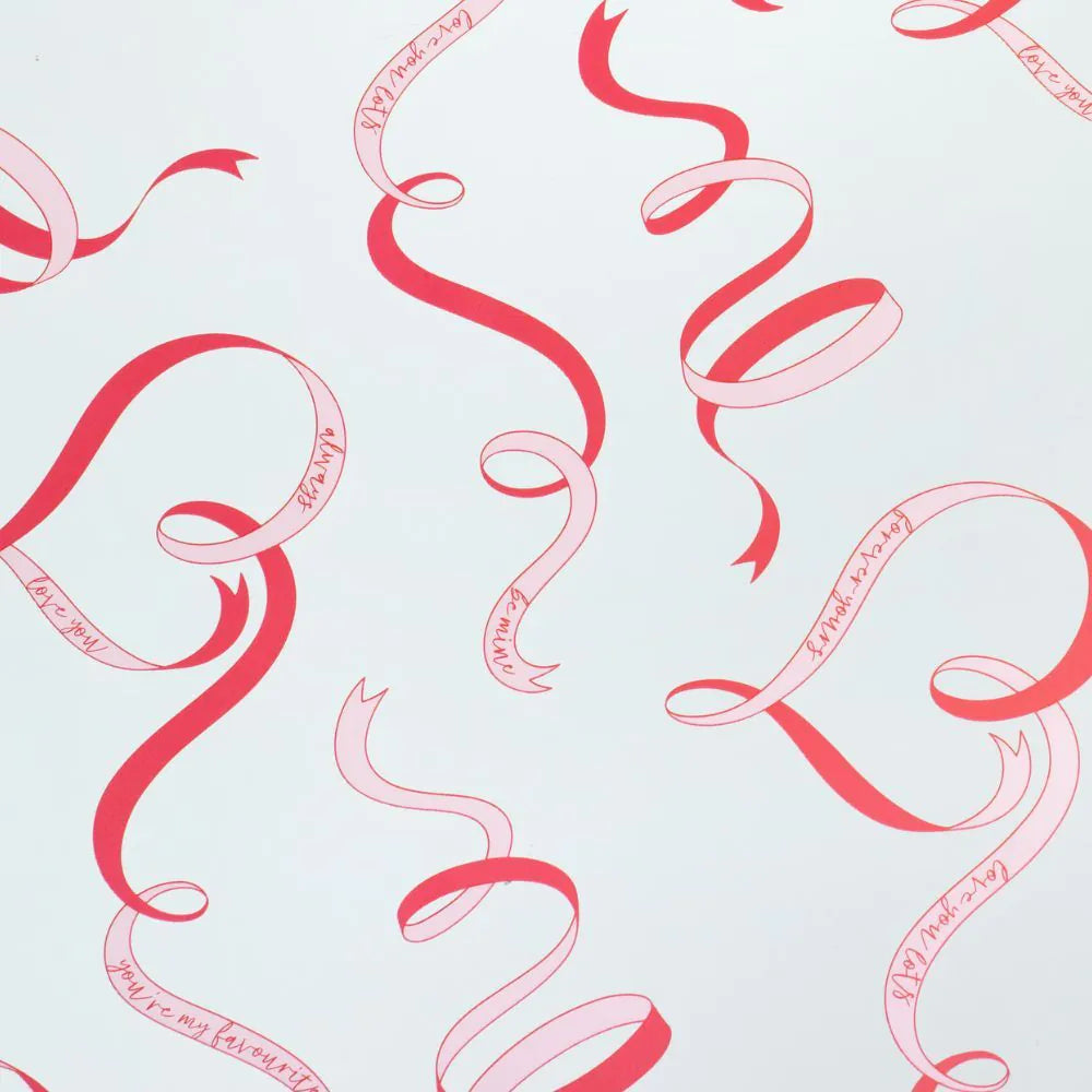 Forever Yours - Red Ribbon Cellophane