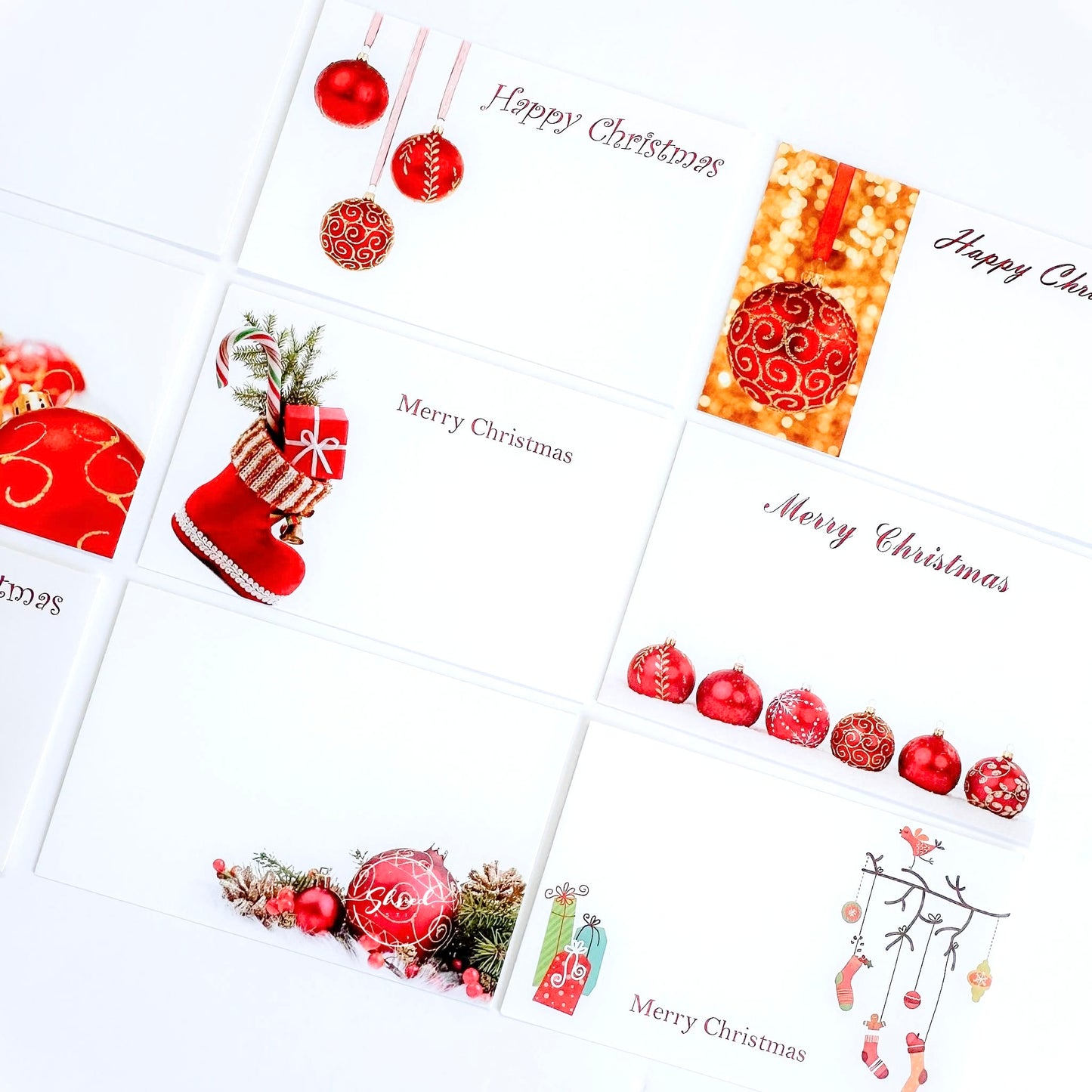 Christmas (Pack of 9) Florist Cards 6 x 9cm