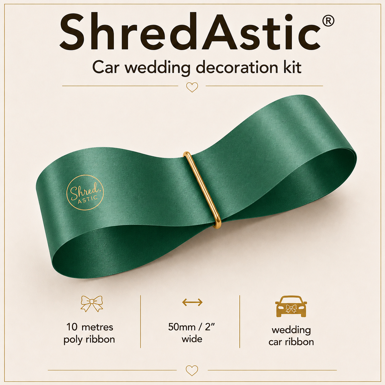 GREEN - Wedding Car Decoration Kit