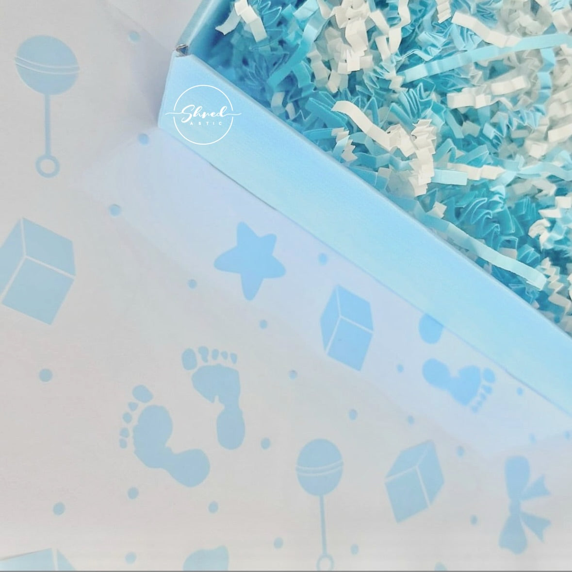 ShredAstic®️ New Baby Blue ‘Make Your Own’ Hamper Kit