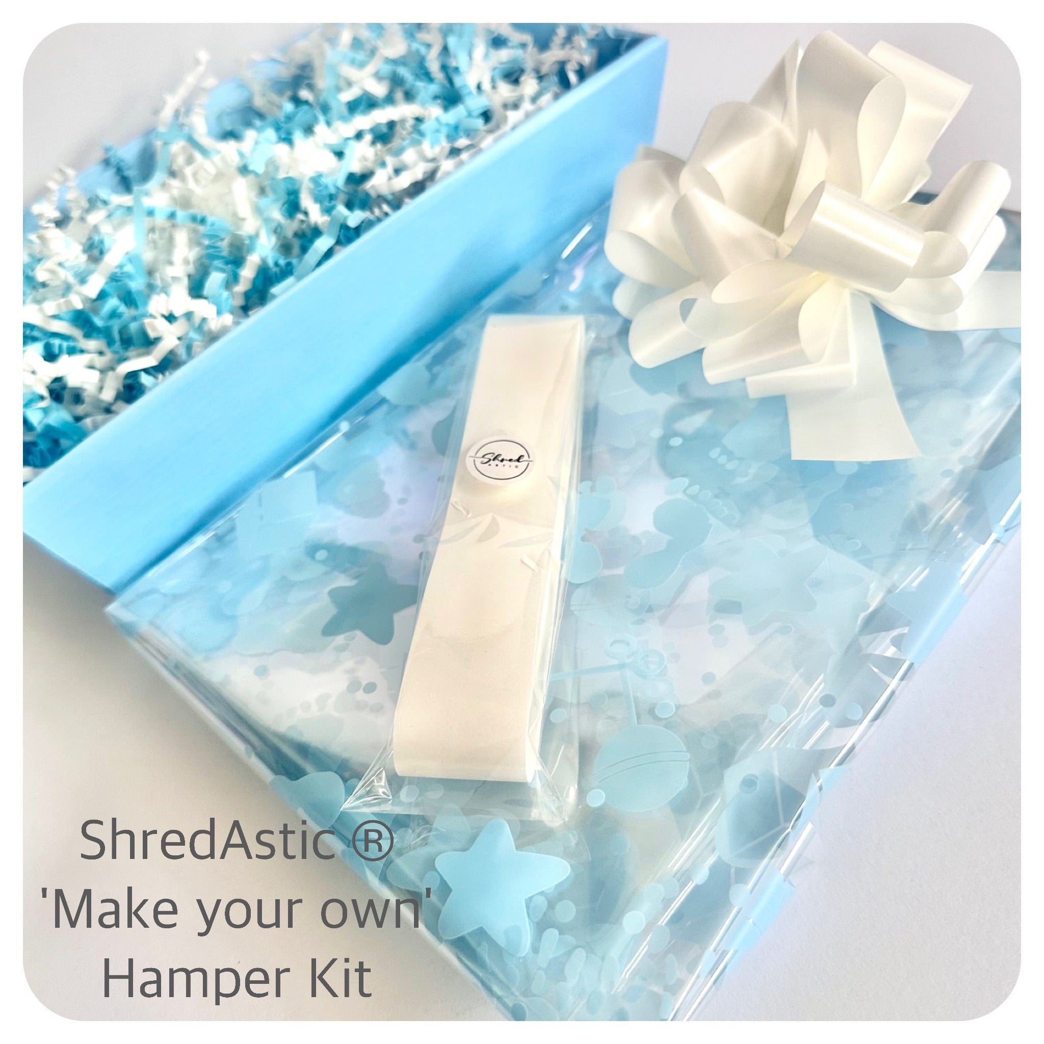 ShredAstic®️ New Baby Blue ‘Make Your Own’ Hamper Kit