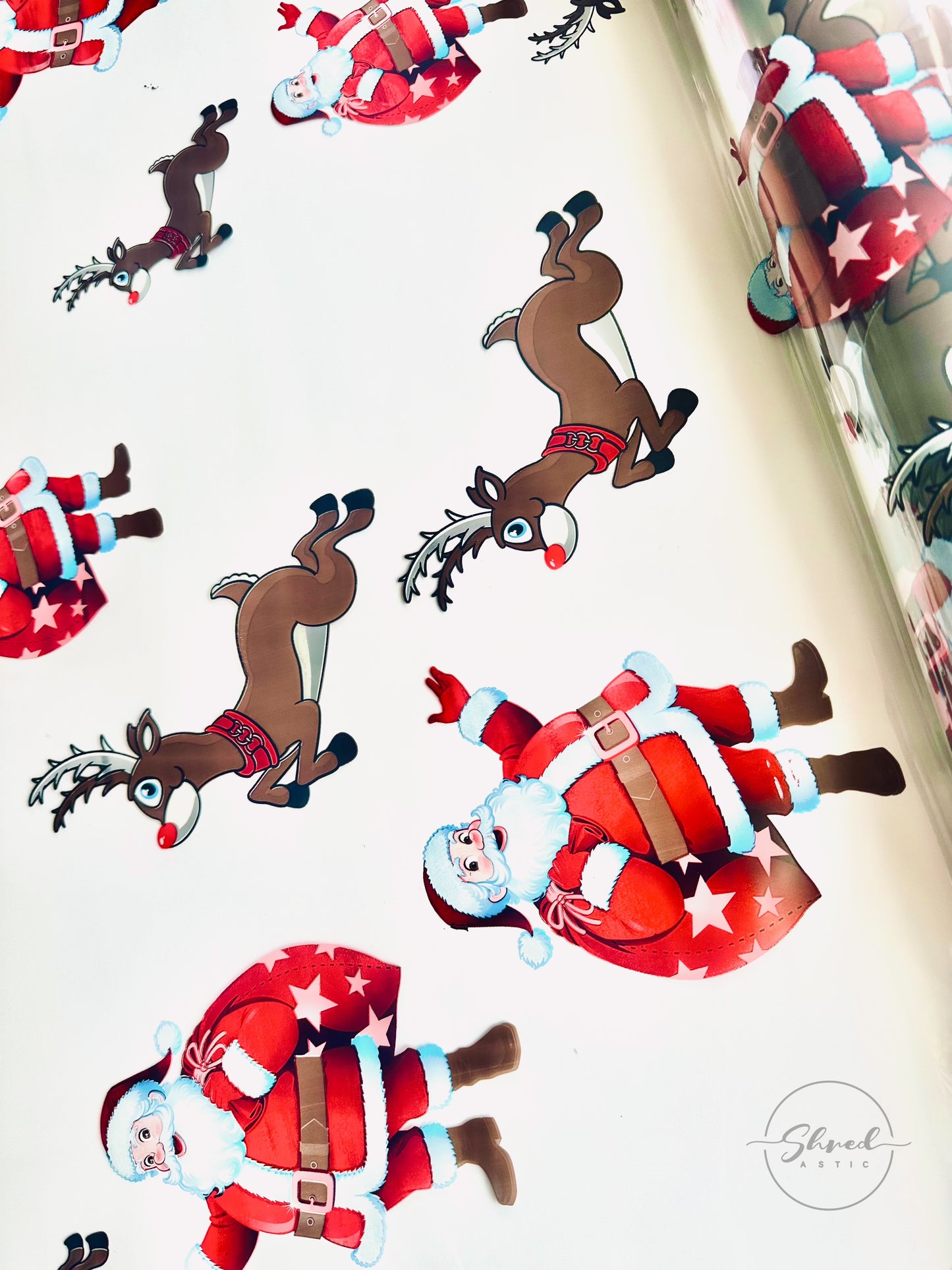 Santa Reindeer Christmas Cellophane