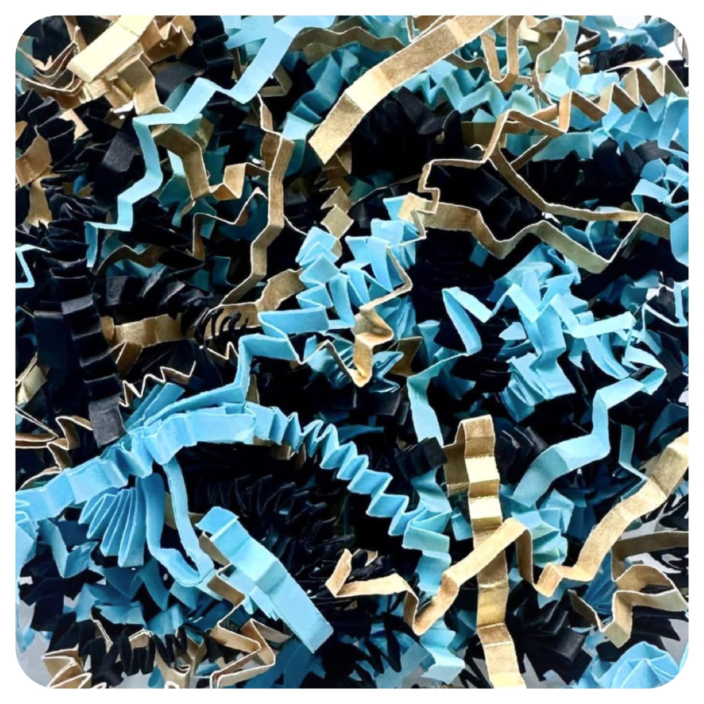 Black, Pale Blue & Gold ZZ Mix