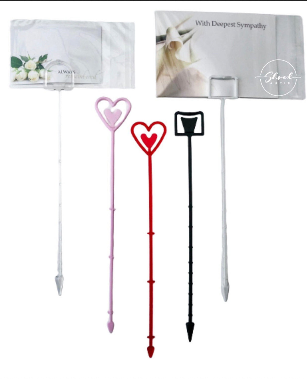 MUM In Loving Memory Funeral Message Card large 9 x 12 cm / cello envelope / holder options