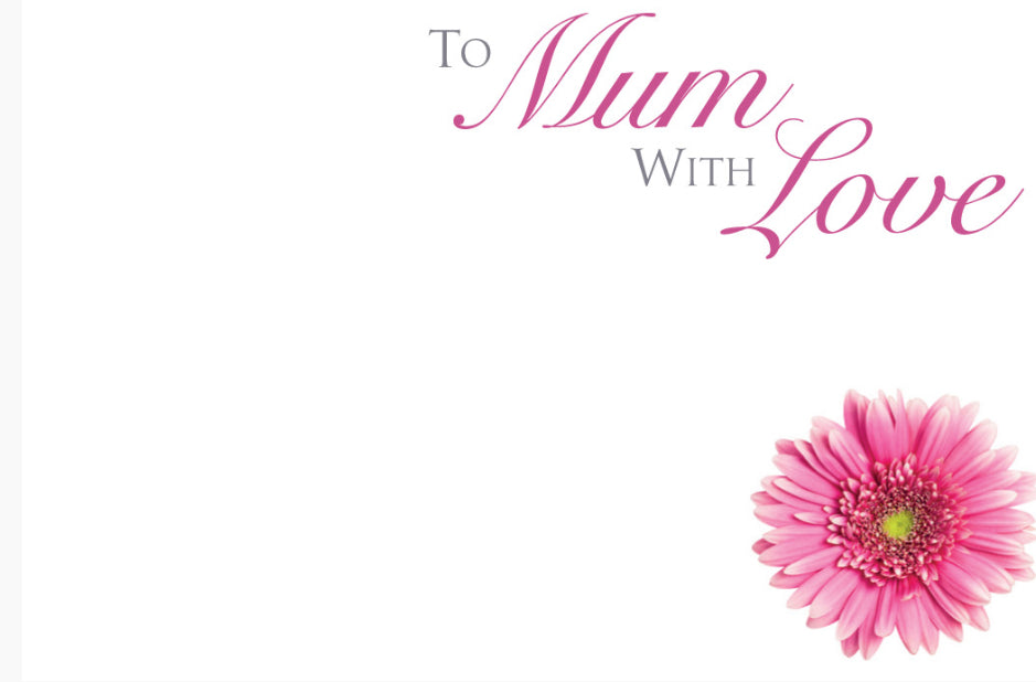 ShredAstic®️ flower Message Cards friend Mum small 6 x 9cm