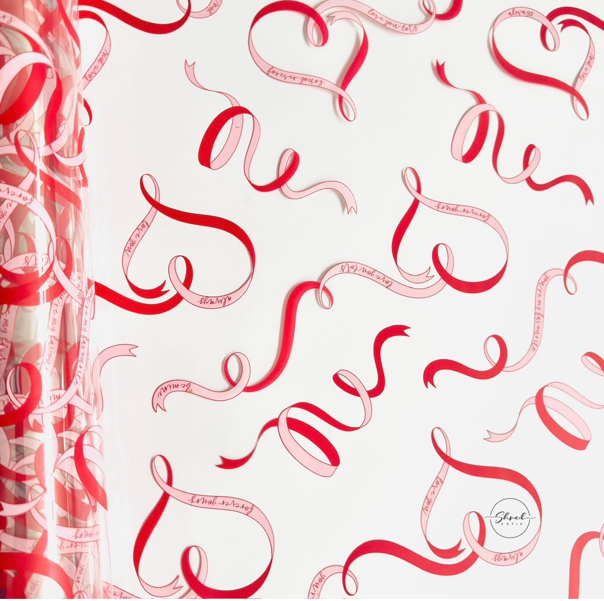 Forever Yours - Red Ribbon Cellophane