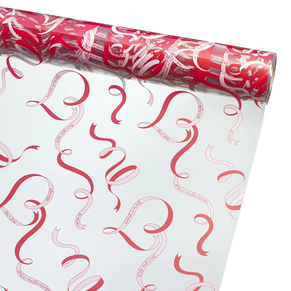 Forever Yours - Red Ribbon Cellophane
