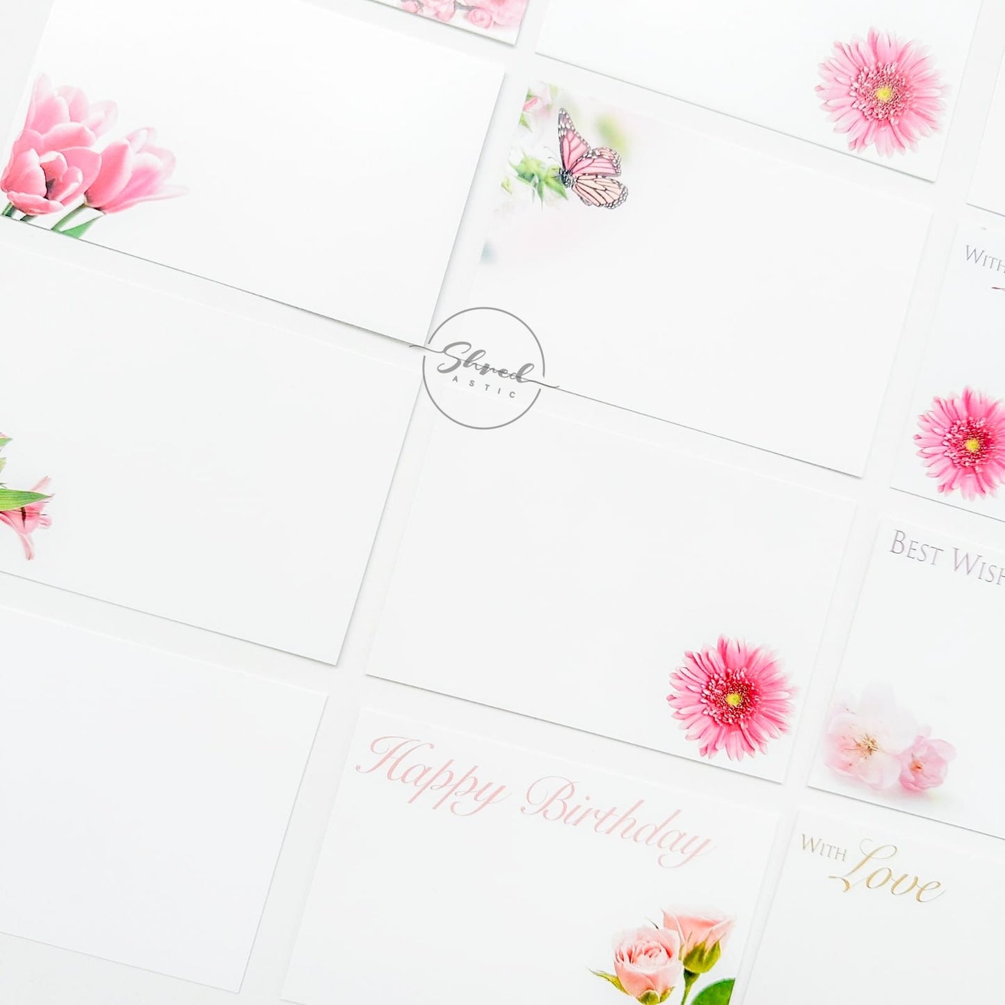 Pink Mum (Pack of 12) Florist Cards 6 x 9cm