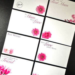 ShredAstic®️ flower Message Cards friend Mum small 6 x 9cm