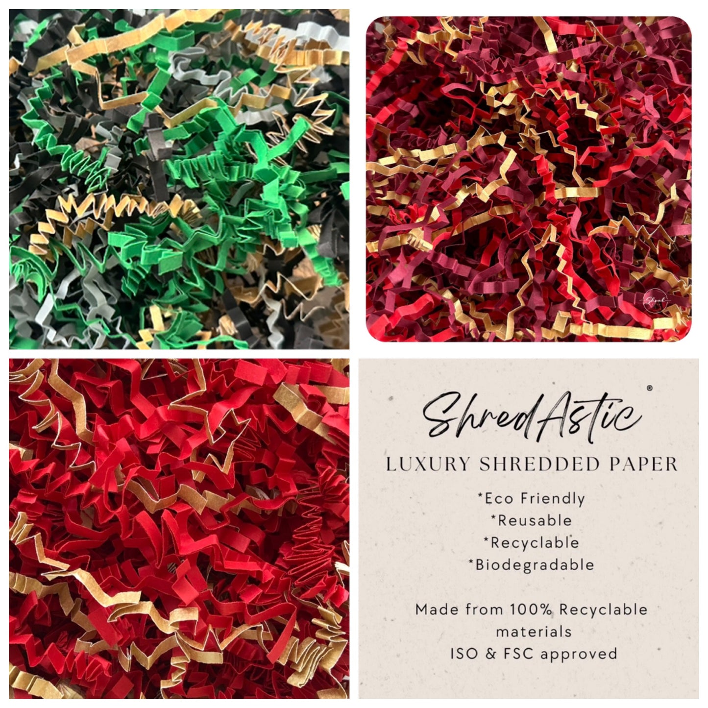Christmas - Green, Red, Cream Mix