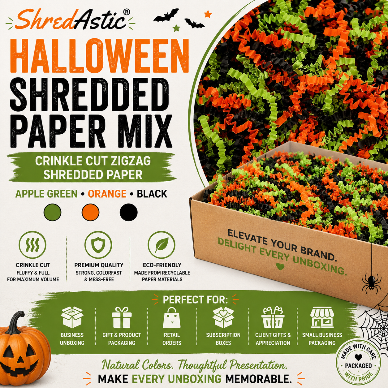 Halloween - Orange, Green & Black ZZ Mix