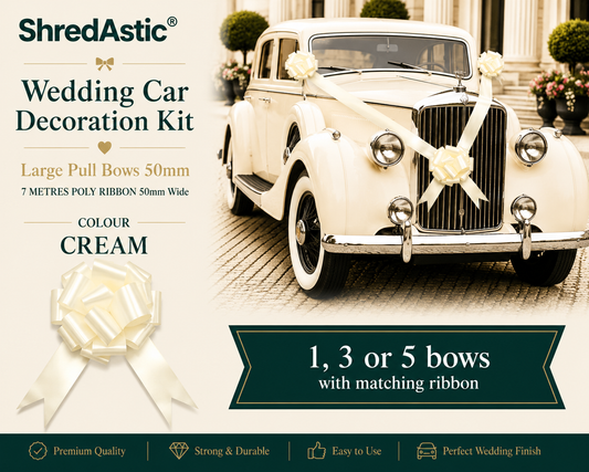 CREAM - Wedding Car Decoration Kit
