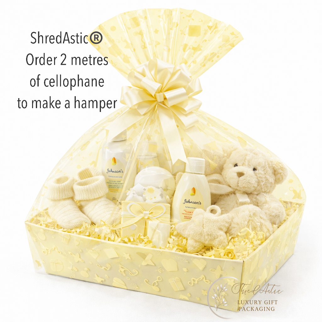 Cream Baby Print - New Baby Cellophane