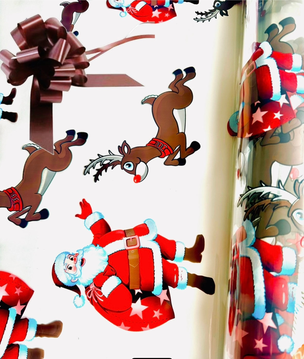 Santa Reindeer Christmas Cellophane