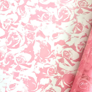 Pink ROSE Mothers Day Cellophane Wrap Hampers / 3 metres curling ribbon