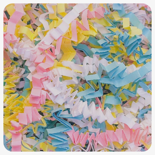 Yellow, White, Pink & Blue ZZ Mix