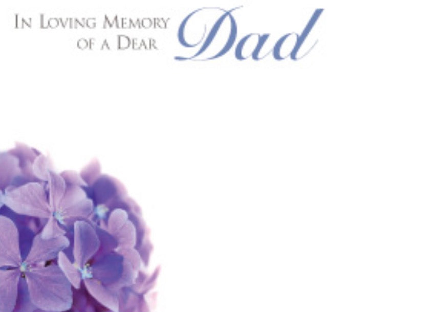 Large Funeral Memorial Cards - 9.5 x 12cm