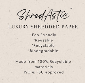 ShredAstic®️ZigZag Crinkle Paper Mix pink white green gold