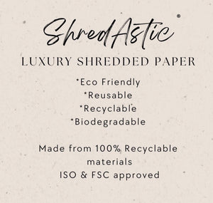 ShredAstic®️ Cream & Pale Pink ZigZag Crinkle Mothers Day Paper Mix