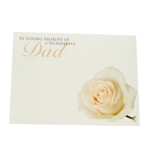 Large Funeral Memorial Cards - 9.5 x 12cm