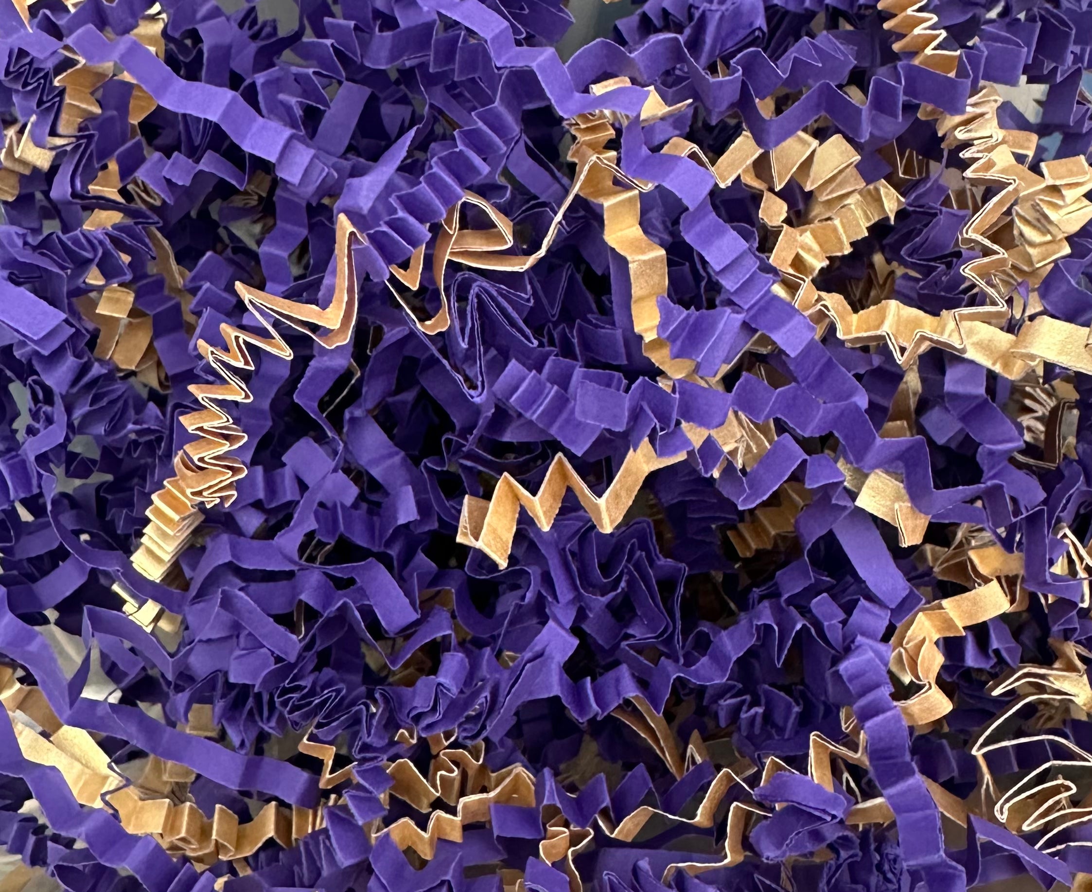 ShredAstic®️ Purple/Gold ZigZag Crinkle Paper Mix