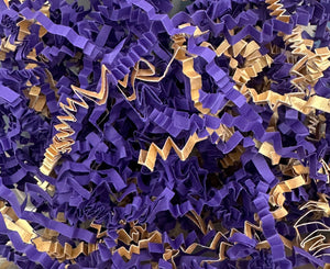 ShredAstic®️ Purple/Gold ZigZag Crinkle Paper Mix