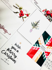 ShredAstic®️ Christmas (Pack of 12 assorted) Florist Message Cards 6 x 9cm
