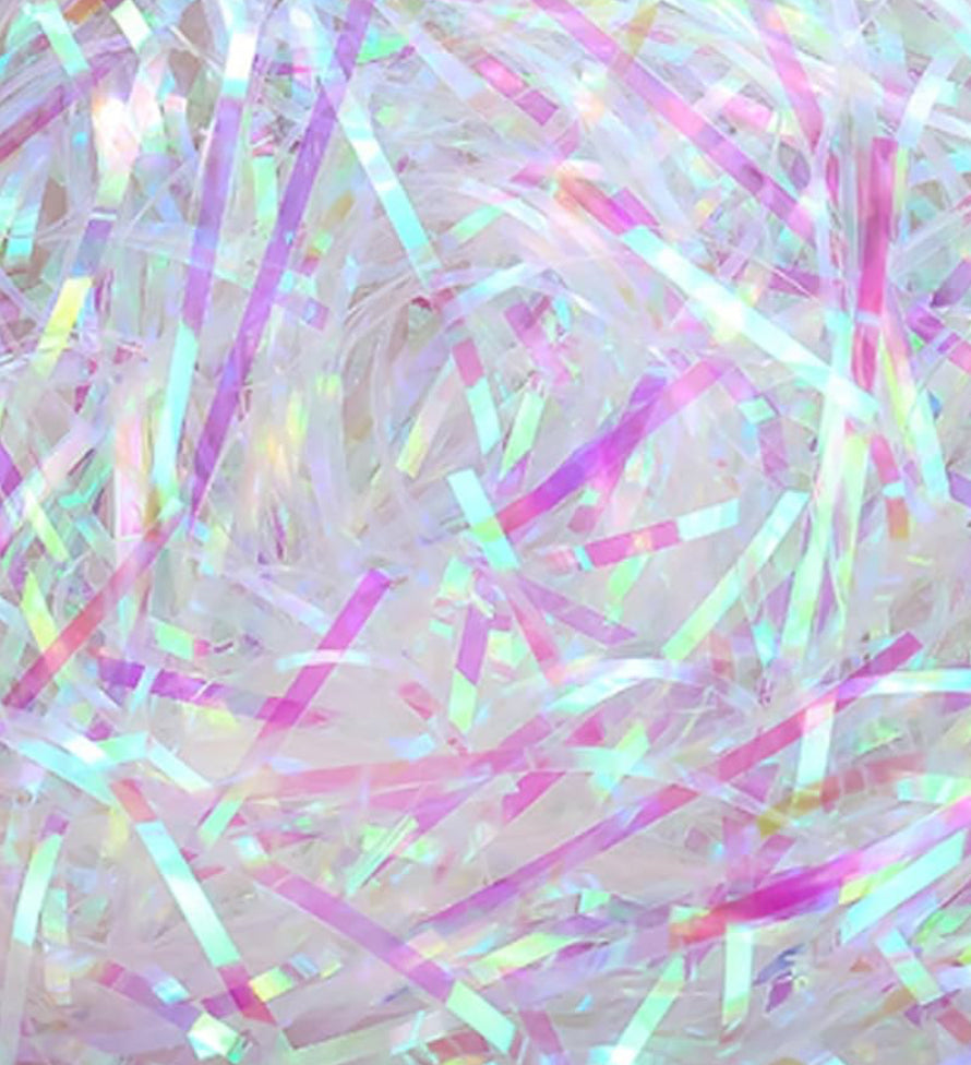 ShredAstic®️ Shredded Iridescent Cellophane gift packaging